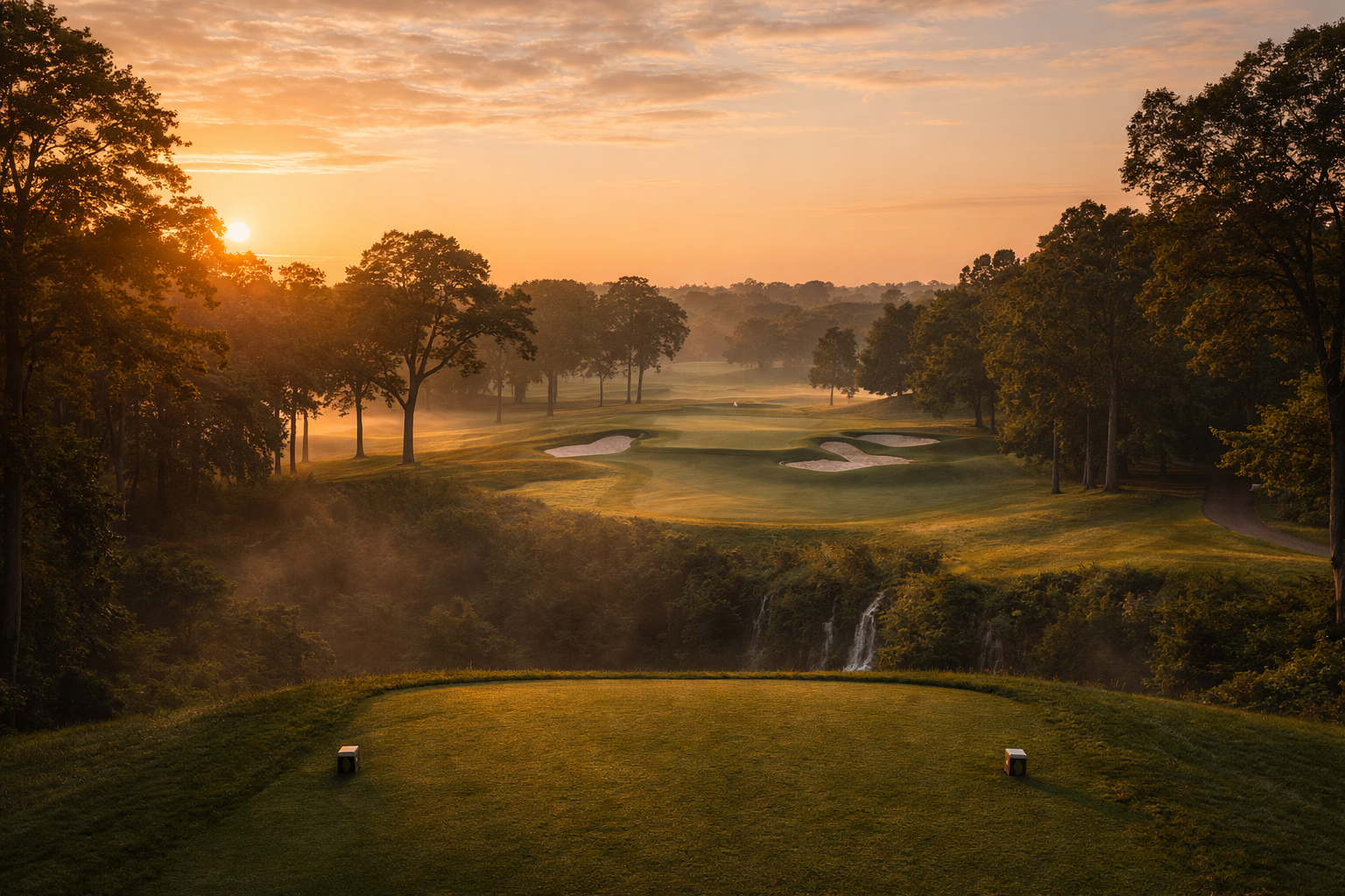 KaddieIQ premium golf course scene